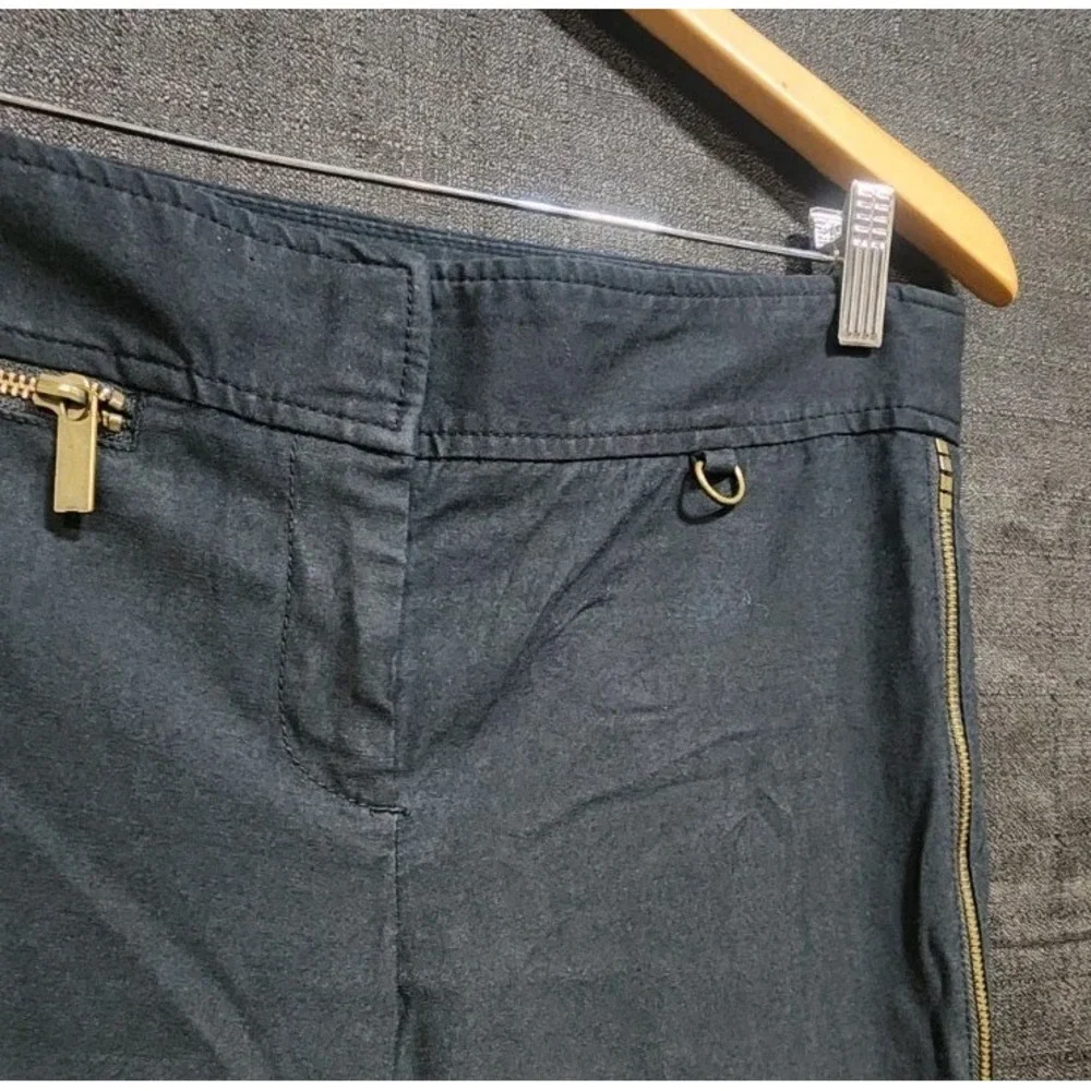 A|X Armani‎ Exchange Ankle Side Zip Skinny Jeans Pockets Black Business Casual 6